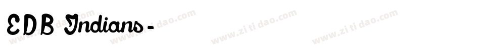 EDB Indians字体转换